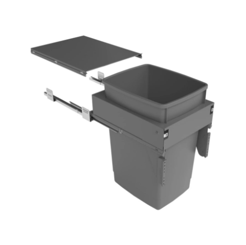 Integra 500mm Under Cabinet Pull-Out S/C Waste Bin 60L (1 x 60L)