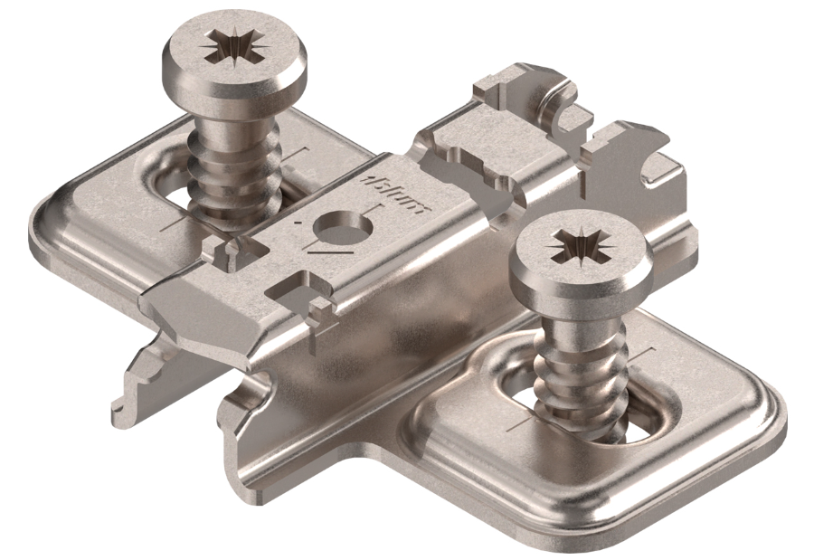 Blum 3mm height adjustable steel plate for CLIP Top hinges with euroscrews