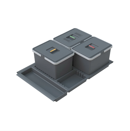 Nest 800mm In-Drawer Waste Bin 36L (3 x 12L)