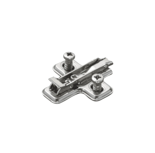 0mm Salice Cruciform Mounting Plate Cam Adj - cw Euro Screws