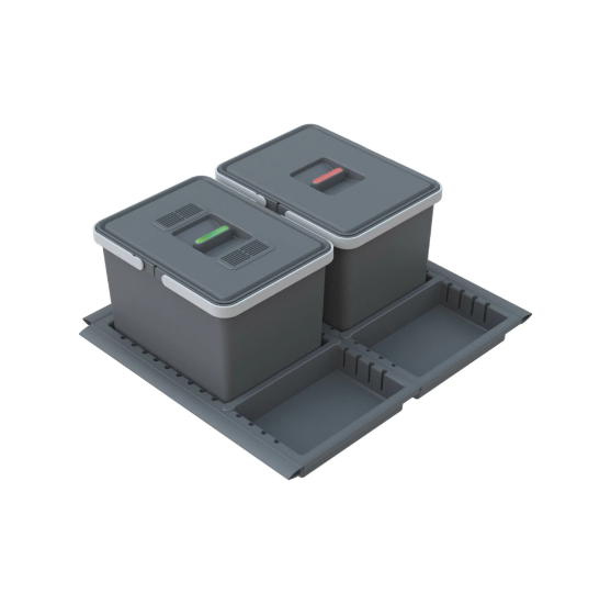 Nest 600mm In-Drawer Waste Bin 24L (2 x 12L)