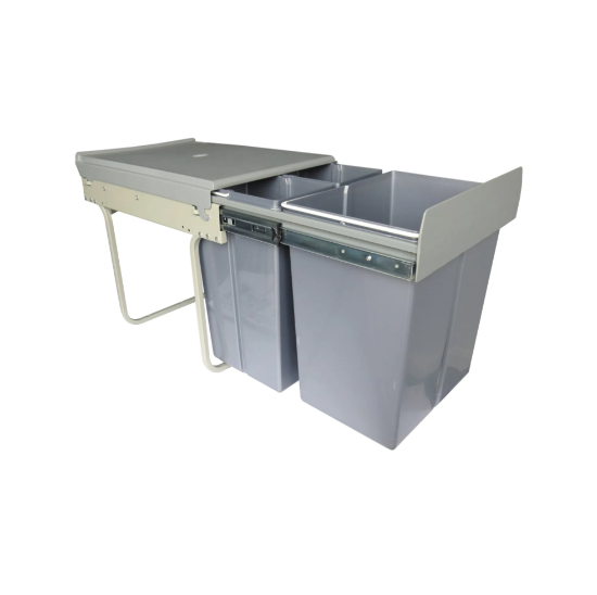 40Ltr Pull Out Waste Bin 1 x 20L 2 x 10L