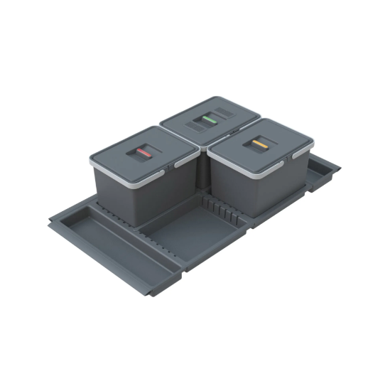 Nest 1000mm In-Drawer Waste Bin 36L (3 x 12L)