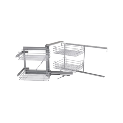 Novaline Corner Unit Soft Open, Soft Close - 4 wire baskets RH
