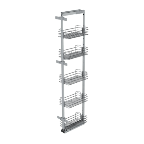 Novaline 400mm Soft Close Larder Full Extenstion - Wire Base 1880-2180mm