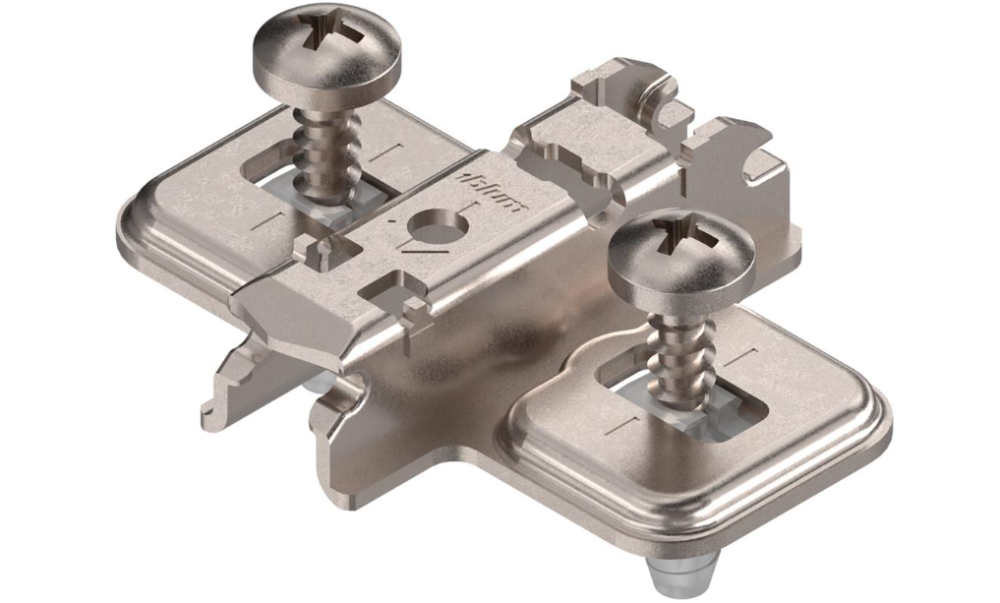 Blum 0mm Clip backplate with dowels
