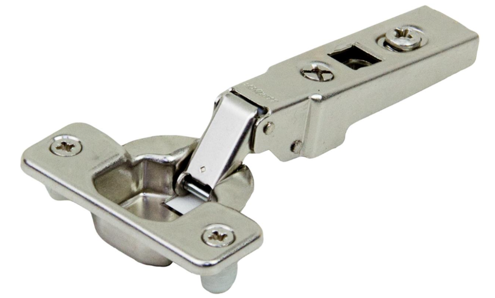 Blum 100 degree clip-on hinge with dowels