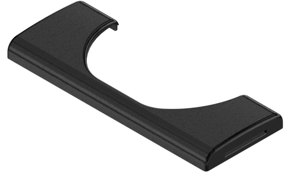 Blum 110 degree soft close hinge boss cover cap in Onyx Black
