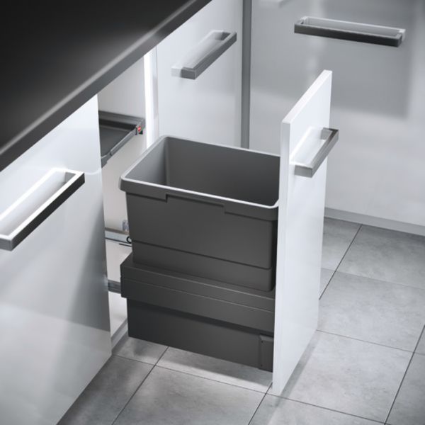 Hailo Cargo Synchro Single Compartment 30L Bin for 300 Base Cabinet
