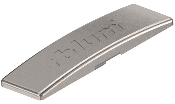 Blum curved 'Blum' cover cap in nickel